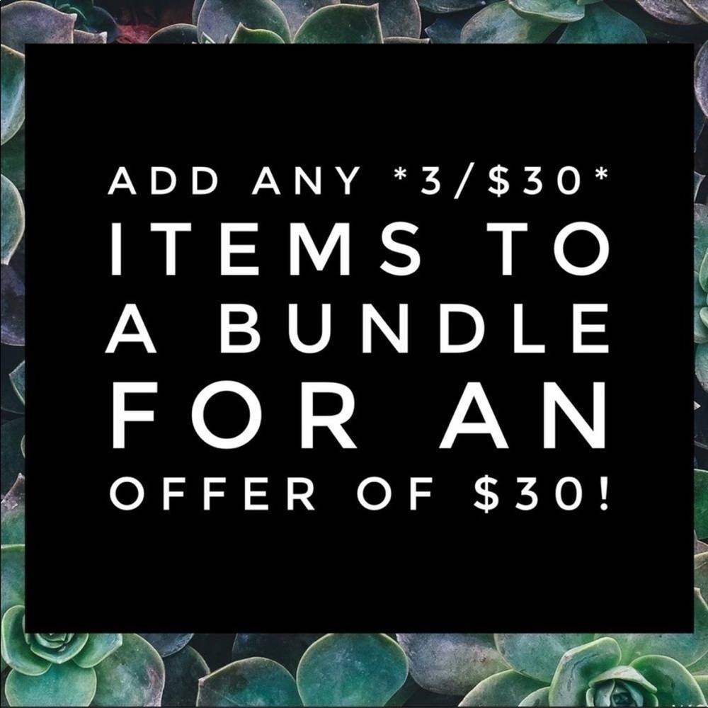 ✨3 for $30✨
